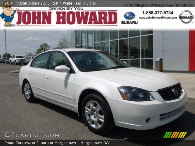 2006 Nissan Altima 2.5 S in Satin White Pearl