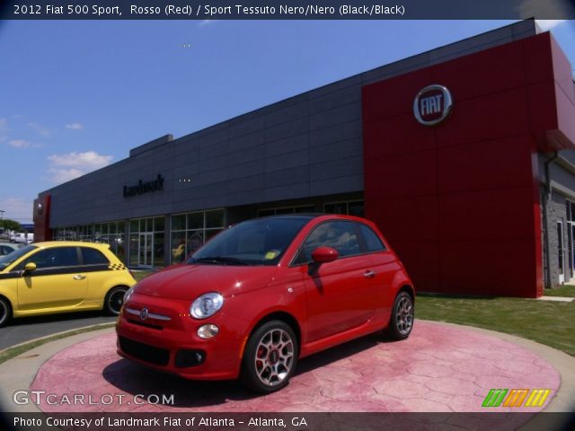 2012 Fiat 500 Sport in Rosso (Red)