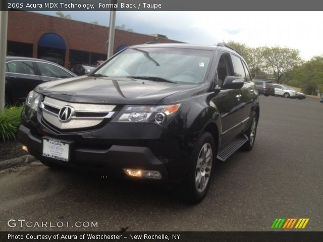 2009 Acura MDX Technology in Formal Black