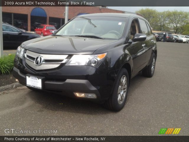 2009 Acura MDX Technology in Formal Black