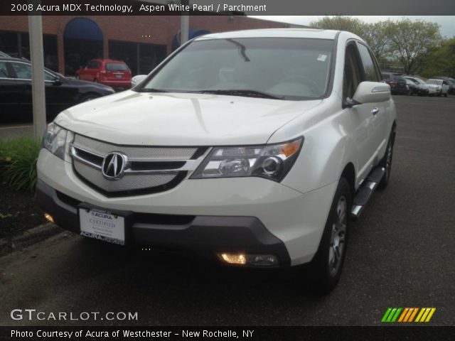 2008 Acura MDX Technology in Aspen White Pearl