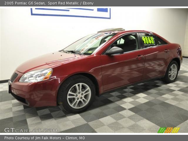2005 Pontiac G6 Sedan in Sport Red Metallic
