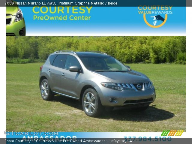 2009 Nissan Murano LE AWD in Platinum Graphite Metallic