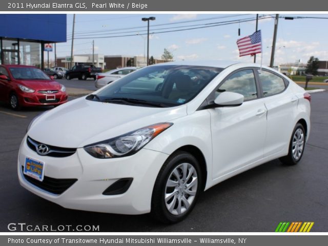 2011 Hyundai Elantra GLS in Pearl White