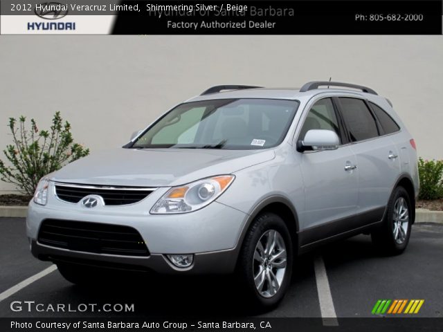 2012 Hyundai Veracruz Limited in Shimmering Silver