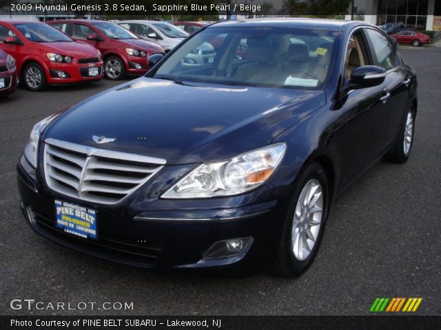 2009 Hyundai Genesis 3.8 Sedan in Sapphire Blue Pearl