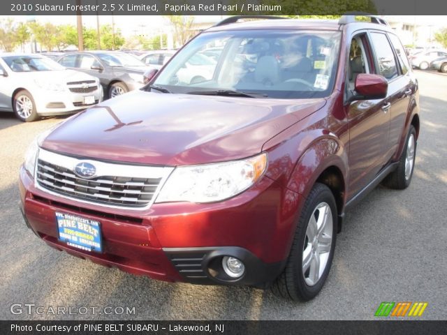 2010 Subaru Forester 2.5 X Limited in Paprika Red Pearl