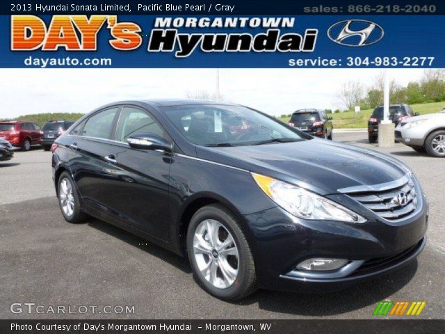 2013 Hyundai Sonata Limited in Pacific Blue Pearl