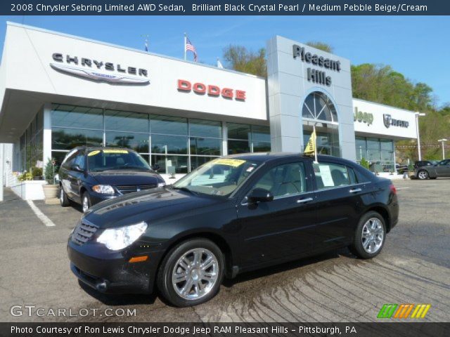 2008 Chrysler Sebring Limited AWD Sedan in Brilliant Black Crystal Pearl