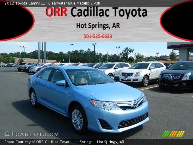 2012 Toyota Camry LE in Clearwater Blue Metallic