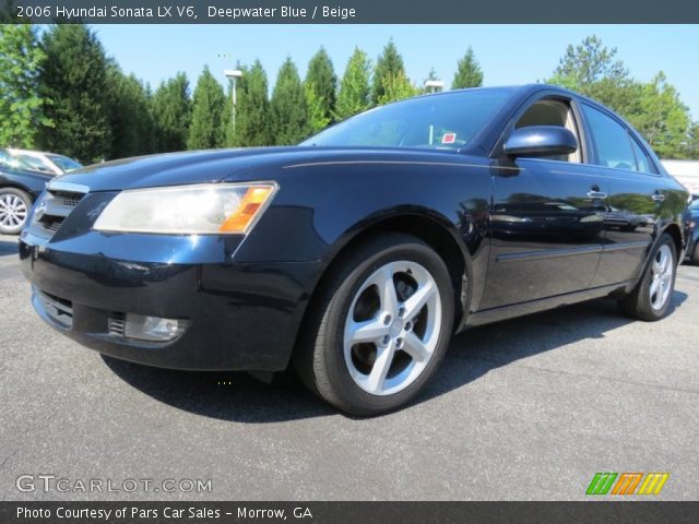 2006 Hyundai Sonata LX V6 in Deepwater Blue