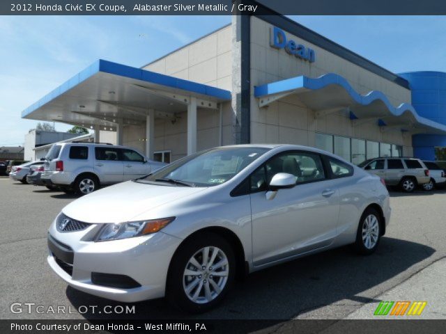 2012 Honda Civic EX Coupe in Alabaster Silver Metallic