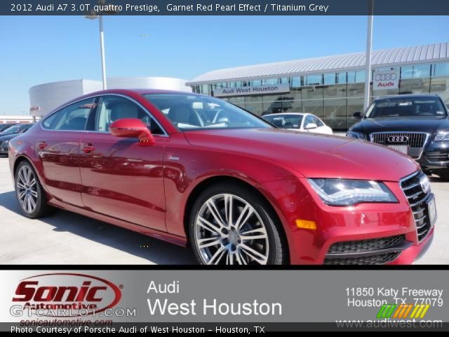 2012 Audi A7 3.0T quattro Prestige in Garnet Red Pearl Effect