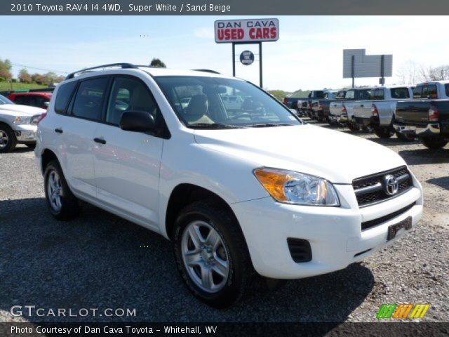 2010 Toyota RAV4 I4 4WD in Super White