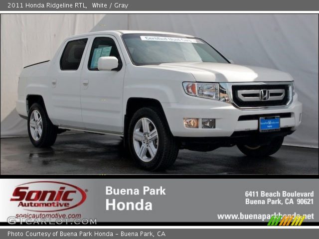 2011 Honda Ridgeline RTL in White