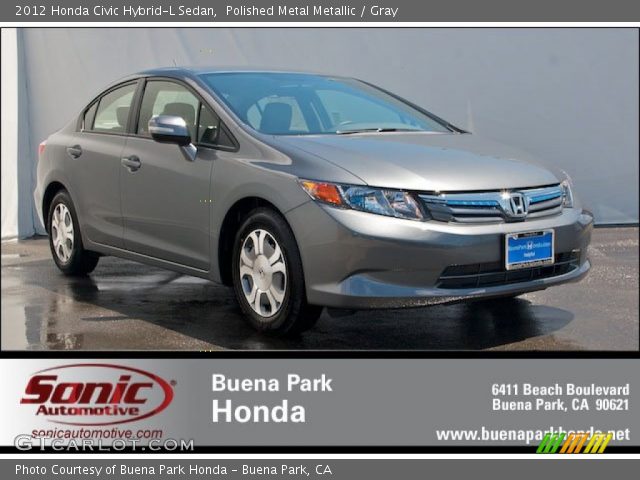 2012 Honda Civic Hybrid-L Sedan in Polished Metal Metallic