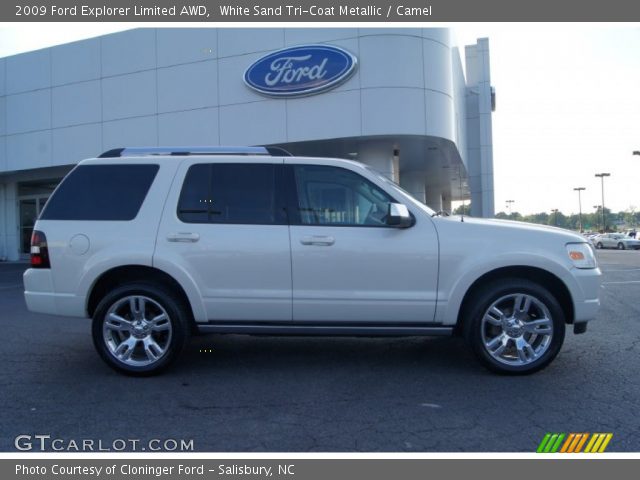 2009 Ford Explorer Limited AWD in White Sand Tri-Coat Metallic