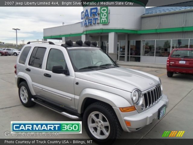 2007 Jeep Liberty Limited 4x4 in Bright Silver Metallic