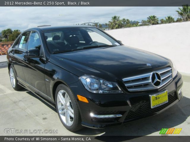2012 Mercedes-Benz C 250 Sport in Black