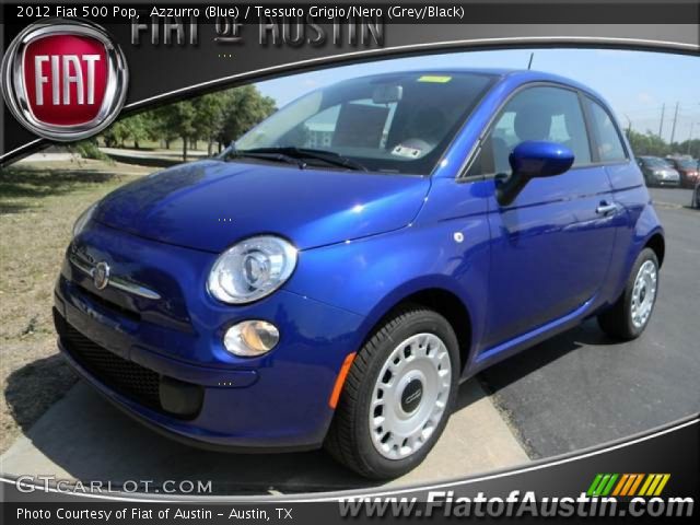 2012 Fiat 500 Pop in Azzurro (Blue)