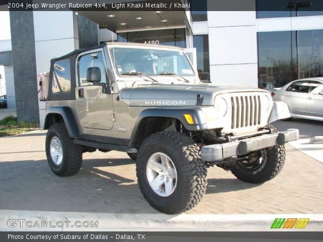 2004 Jeep Wrangler Rubicon 4x4 in Light Khaki Metallic