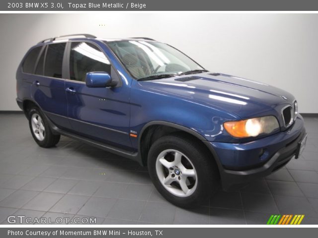 2003 BMW X5 3.0i in Topaz Blue Metallic