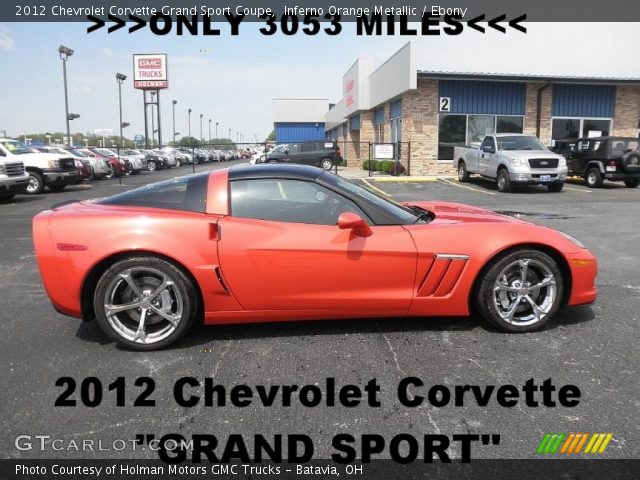 2012 Chevrolet Corvette Grand Sport Coupe in Inferno Orange Metallic