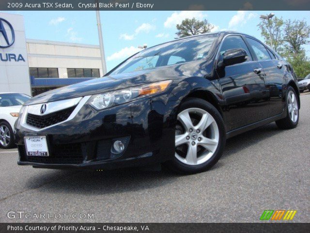 2009 Acura TSX Sedan in Crystal Black Pearl