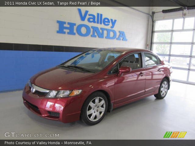 2011 Honda Civic LX Sedan in Tango Red Pearl
