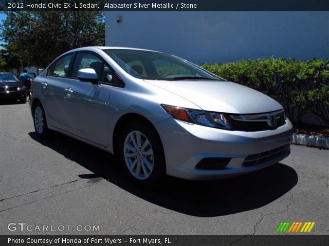 2012 Honda Civic EX-L Sedan in Alabaster Silver Metallic