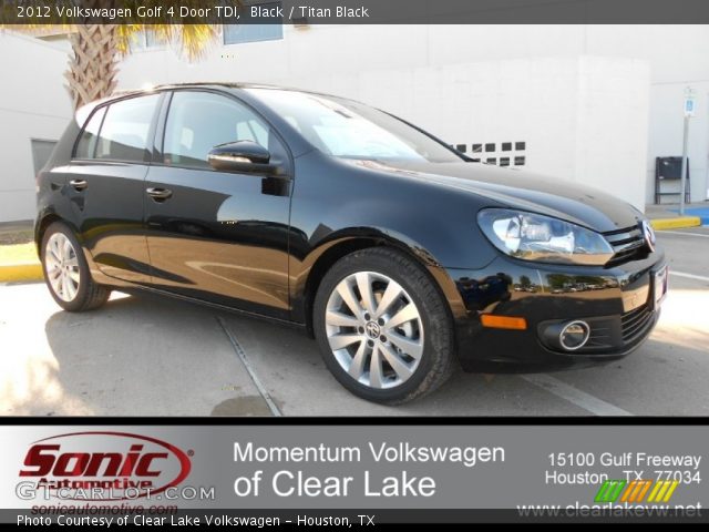 2012 Volkswagen Golf 4 Door TDI in Black