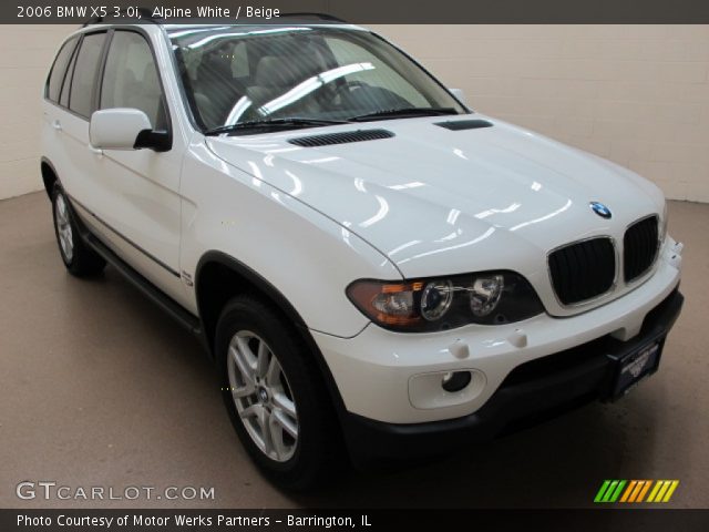2006 BMW X5 3.0i in Alpine White