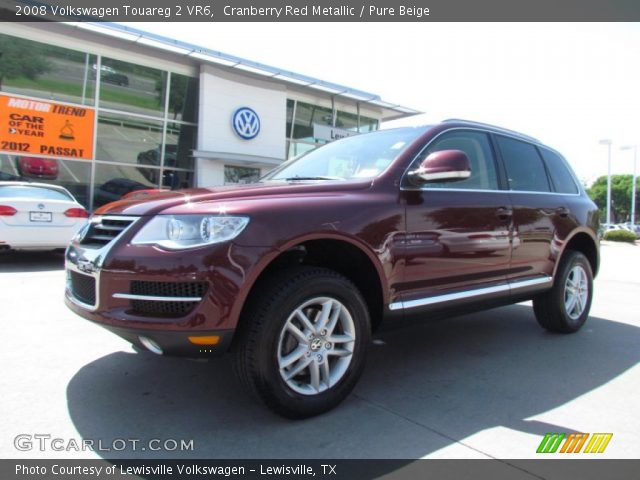 2008 Volkswagen Touareg 2 VR6 in Cranberry Red Metallic