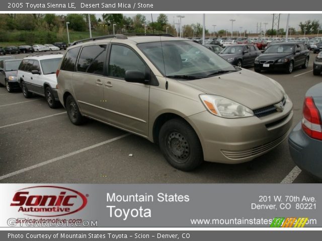 2005 Toyota Sienna LE in Desert Sand Mica
