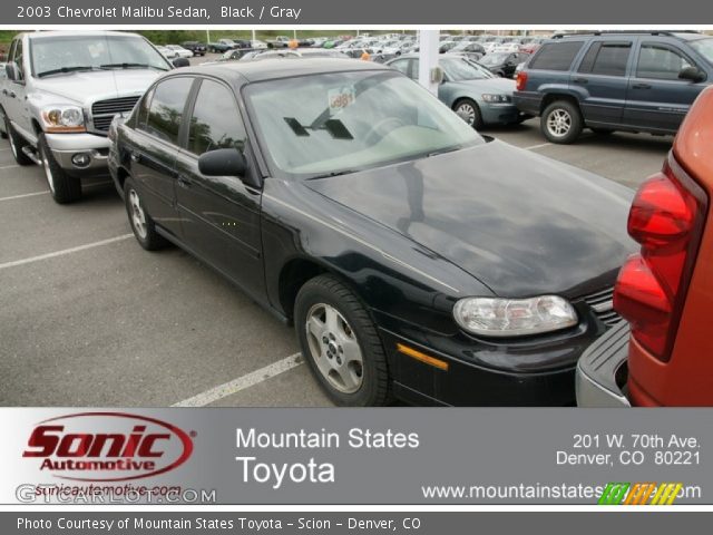 2003 Chevrolet Malibu Sedan in Black