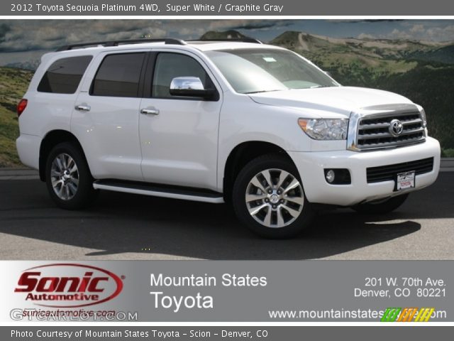 2012 Toyota Sequoia Platinum 4WD in Super White