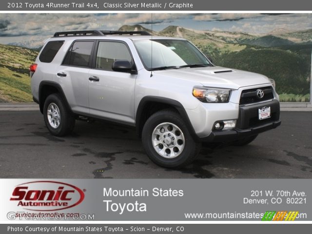 2012 Toyota 4Runner Trail 4x4 in Classic Silver Metallic