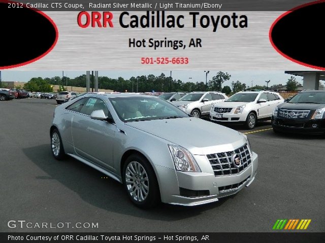 2012 Cadillac CTS Coupe in Radiant Silver Metallic