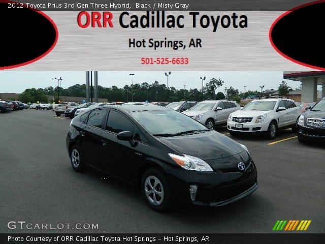 2012 Toyota Prius 3rd Gen Three Hybrid in Black