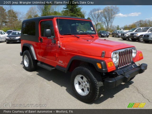 2005 Jeep Wrangler Unlimited 4x4 in Flame Red