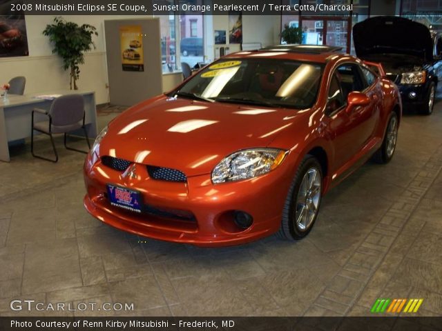 2008 Mitsubishi Eclipse SE Coupe in Sunset Orange Pearlescent