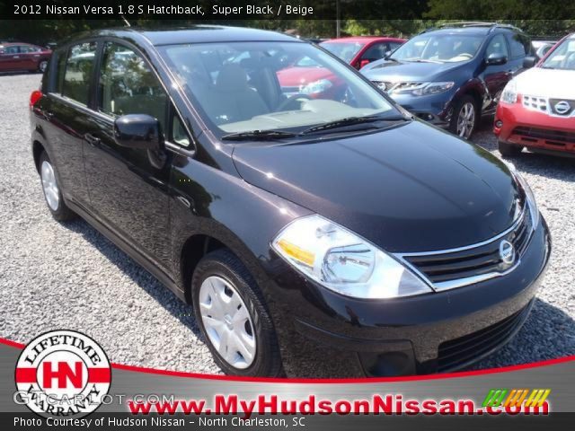 2012 Nissan Versa 1.8 S Hatchback in Super Black