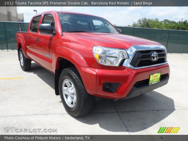 2012 Toyota Tacoma SR5 Prerunner Double Cab in Barcelona Red Metallic