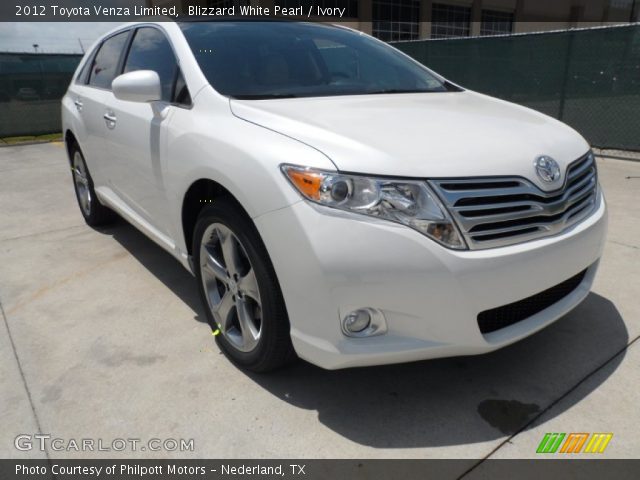 2012 Toyota Venza Limited in Blizzard White Pearl