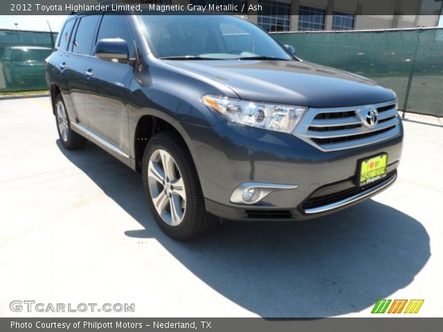 2012 Toyota Highlander Limited in Magnetic Gray Metallic