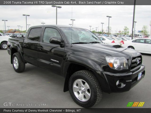 2008 Toyota Tacoma V6 TRD Sport Double Cab 4x4 in Black Sand Pearl