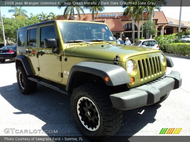 2008 Jeep Wrangler Unlimited X in Jeep Green Metallic