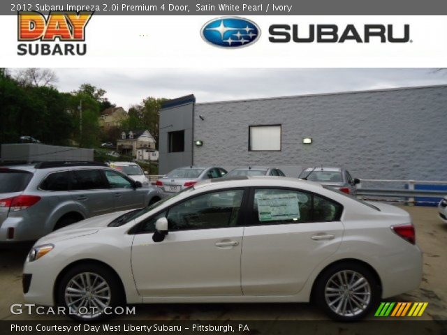2012 Subaru Impreza 2.0i Premium 4 Door in Satin White Pearl