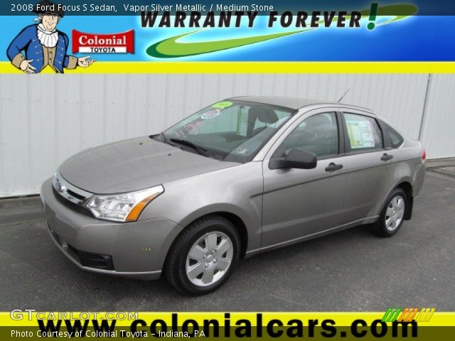 2008 Ford Focus S Sedan in Vapor Silver Metallic