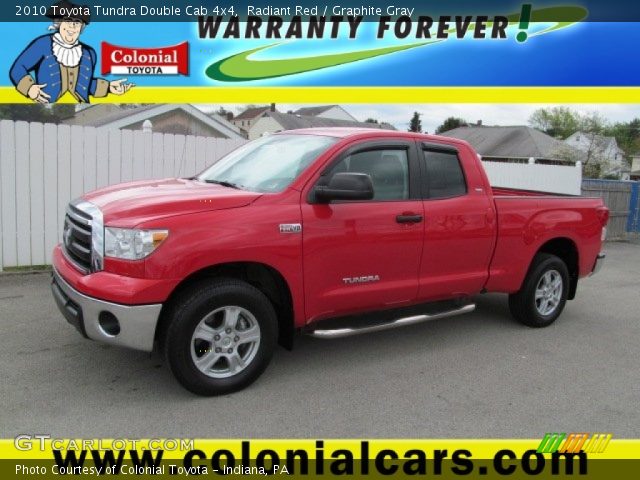 2010 Toyota Tundra Double Cab 4x4 in Radiant Red